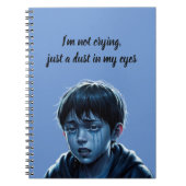 Junge mit Tränenheft Notizblock (Vorderseite)