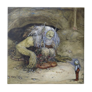 „Junge mit Troll“ von John Bauer Fliese