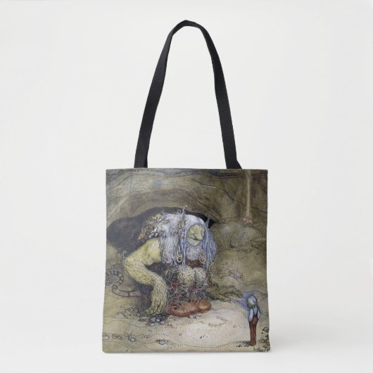 „Junge mit Troll“ von John Bauer Tasche (Vorderseite)