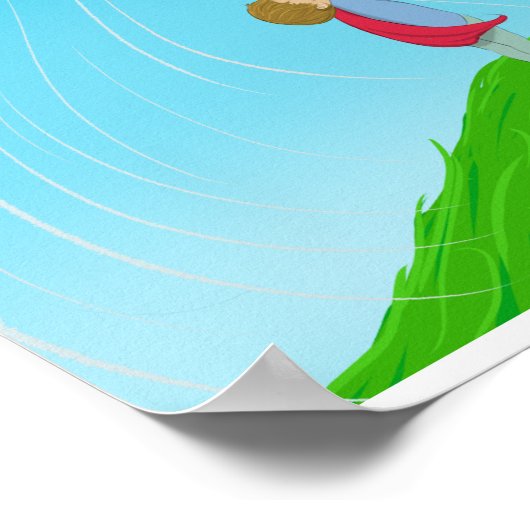 Junge mit Trumpet Poster (Ecke)