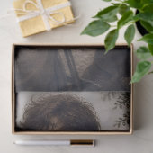 Junge mit Vintage-Fahrrad-Dekupage Seidenpapier (Geschenk)