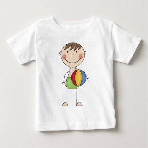 Junge mit Wasserball-T-Shirts und Geschenken Baby T-shirt