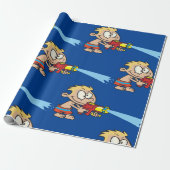 Junge mit Wasserwaffe Sommerspass Geschenkpapier (Ungerollt)