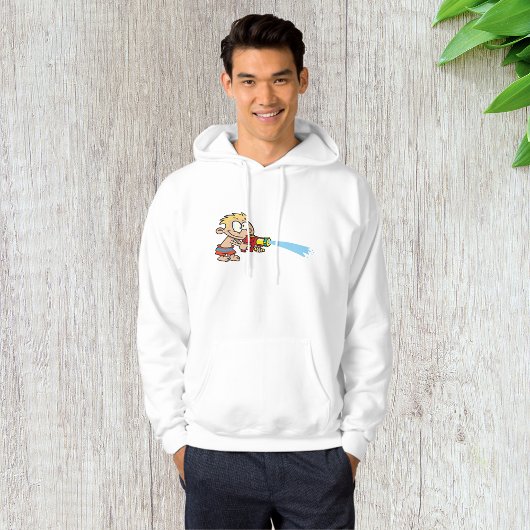 Junge mit Wasserwaffe Sommerspass Hoodie