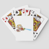 Junge mit Wasserwaffe Sommerspass Spielkarten (Rückseite)