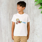 Junge mit Wasserwaffe Sommerspass T-Shirt