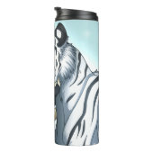 Junge mit weißem Tiger Thermosbecher (Nach rechts gedreht)