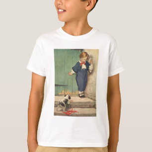 Junge mit Welpen T-Shirt
