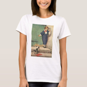 Junge mit Welpenhund T-Shirt