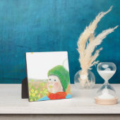 Junge mit wilden Primrosen Fotoplatte (InSitu)