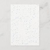 Junge mit Winterbaby-Dusche Begleitkarte (Rückseite)