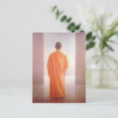 Junge Mönche im Rückblick auf Vietnam Postkarte (Stehend Vorderseite)