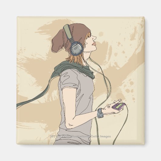 Junge Musikerin Magnet (Vorne)