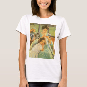 Junge Mutter beim Nähen von Mary Cassatt, Vintage- T-Shirt