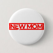Junge Mutter Briefmarke Button (Vorderseite)