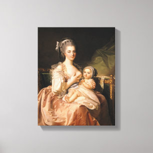 Junge Mutter, c.1770-80 Leinwanddruck