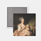 Junge Mutter, c.1770-80 Magnet (Vorderseite/Rückseite)