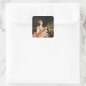 Junge Mutter, c.1770-80 Quadratischer Aufkleber (Tasche)