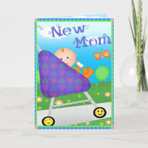 Junge Mutter des Muttertags Karte