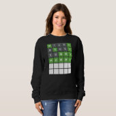 Junge Mutter des Wortschatzspiels 1 Sweatshirt (Vorne ganz)