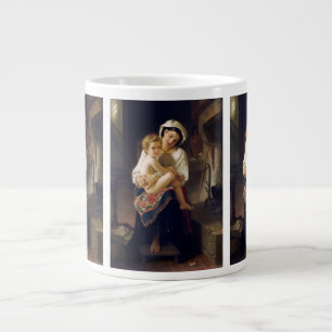 Junge Mutter, die ihr Kind anscheut Jumbo-Tasse