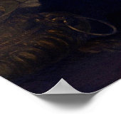 Junge Mutter, die ihr Kind anscheut Poster (Ecke)