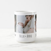 Junge Mutter| Erste Mama| Drei Fotos Kaffeetasse (Mittel)