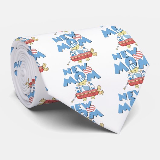 Junge Mutter Es ist ein Boy Tshirts und Geschenke Krawatte (Gerollt)