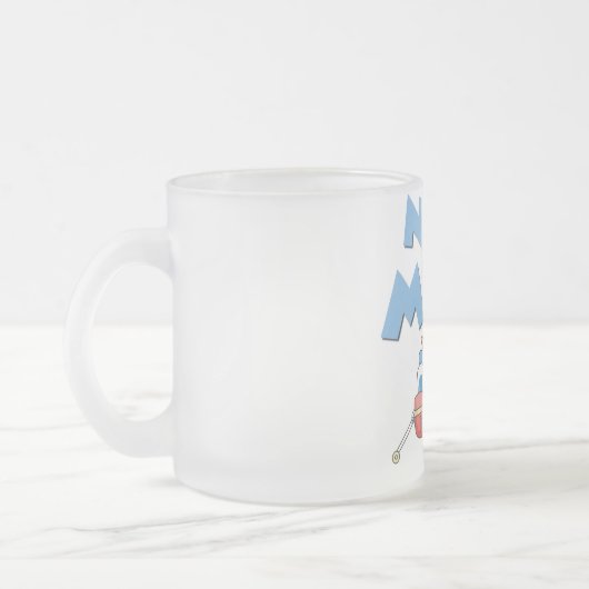 Junge Mutter Es ist ein Boy Tshirts und Geschenke Mattglastasse (Links)