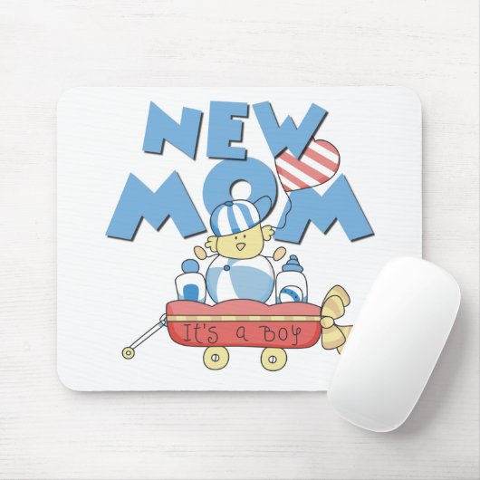 Junge Mutter Es ist ein Boy Tshirts und Geschenke Mousepad (Mit Mouse)