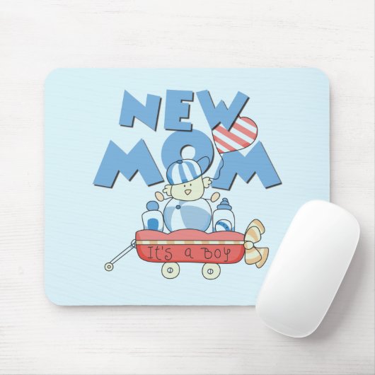 Junge Mutter Es ist ein Boy Tshirts und Geschenke Mousepad (Mit Mouse)