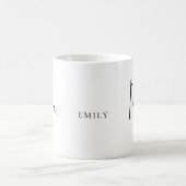 Junge Mutter Est Date Name Script Kaffeetasse (Mittel)