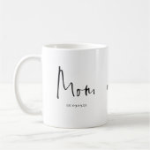 Junge Mutter Est Date Name Script Kaffeetasse (Links)