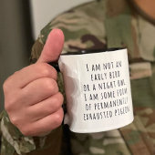 Junge Mutter Geschenk Ich bin kein Frühvogel oder  Tasse