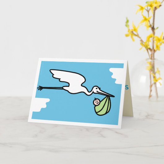 Junge Mutter Glückwunschkarte Karte (Gelbe Blume)