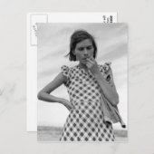 Junge Mutter in Kalifornien 1937 Postkarte (Vorne/Hinten)