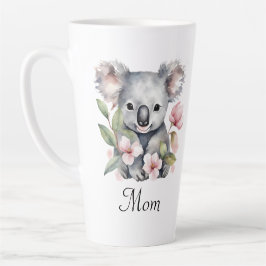 Junge Mutter Koala Bear Floral Milchtasse