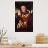 Junge Mutter mit Kind Poster (Küche)