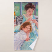 Junge Mutter Nähen, Mary Cassatt Badehandtuch (Badehandtuch)