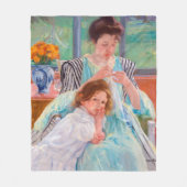 Junge Mutter Nähen, Mary Cassatt Fleecedecke (Vorderseite)