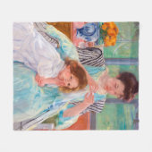 Junge Mutter Nähen, Mary Cassatt Fleecedecke (Vorderseite (Horizontal))