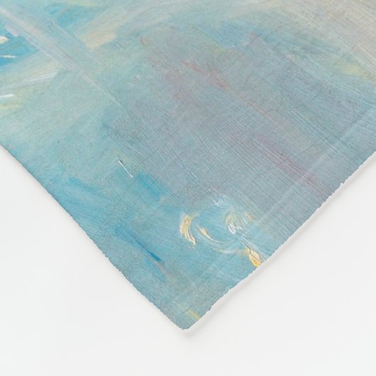 Junge Mutter Nähen, Mary Cassatt Fleecedecke (Ecke)