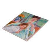 Junge Mutter Nähen, Mary Cassatt Fliese (Seite)