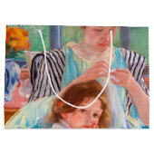 Junge Mutter Nähen, Mary Cassatt Große Geschenktüte (Rückseite)