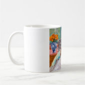 Junge Mutter Nähen, Mary Cassatt Kaffeetasse (Links)