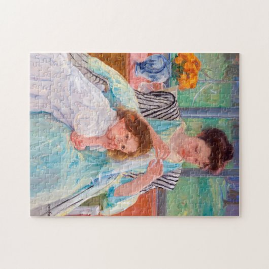 Junge Mutter Nähen, Mary Cassatt Puzzle (Horizontal)