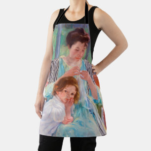 Junge Mutter Nähen, Mary Cassatt Schürze