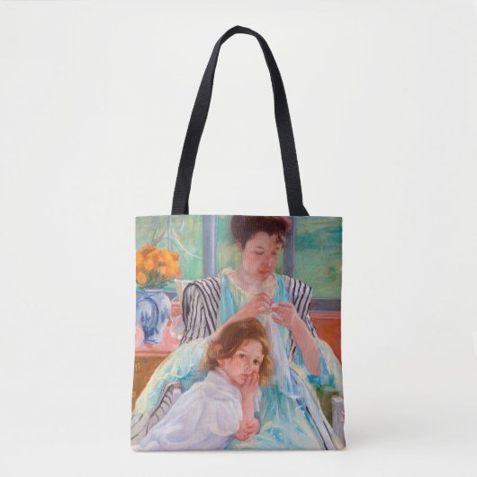 Junge Mutter Nähen, Mary Cassatt Tasche (Vorderseite)