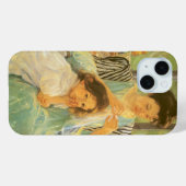 Junge Mutter Nähen von Mary Cassatt, Vintag Art Case-Mate iPhone Hülle (Rückseite (Horizontal))