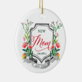 Junge Mutter Personalisierte Wasserfarben Keramik Ornament (Rechts)